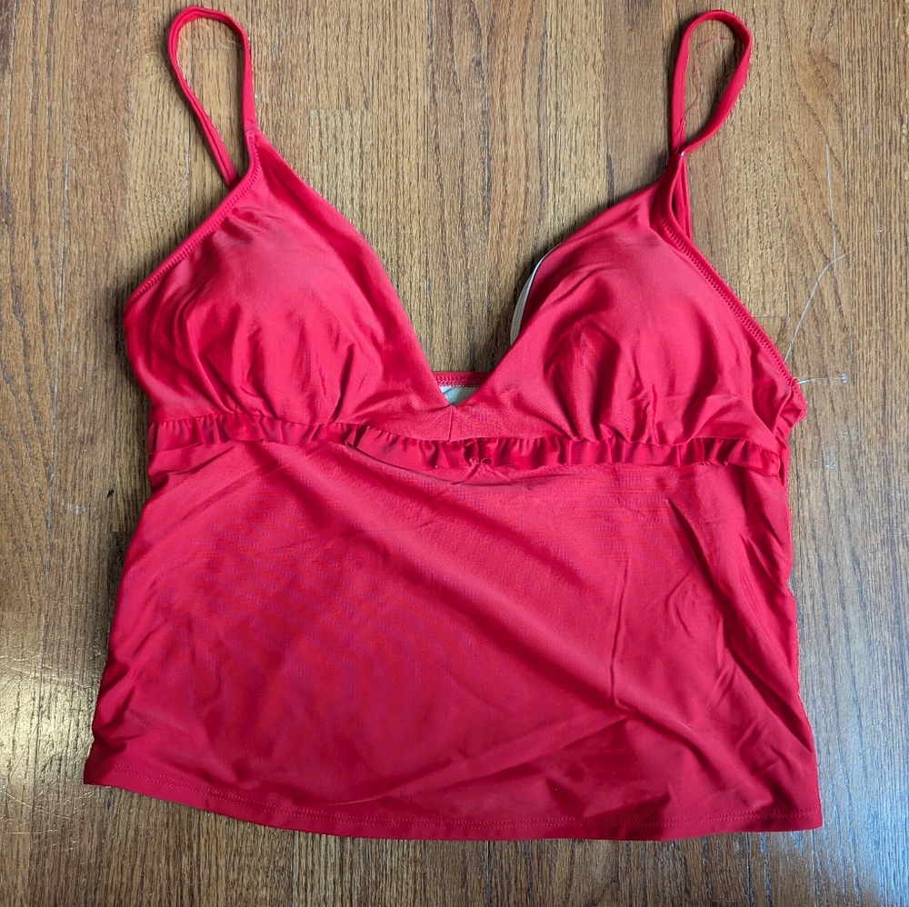 Old Navy | V-Neck Ruffle-Trimmed Tankini Swim Top